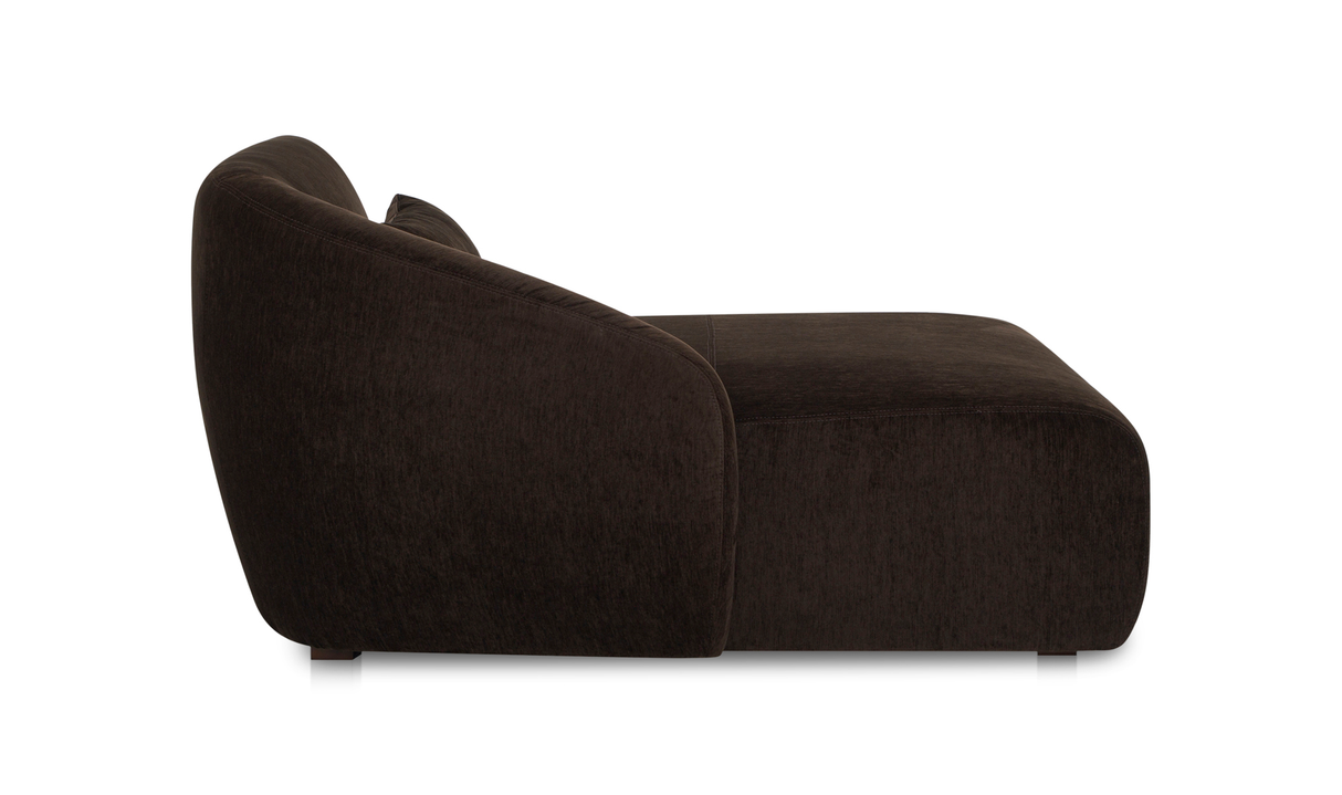 Amelia Left Arm Facing Chaise - Espresso by Moe's Home at Eve Furniture