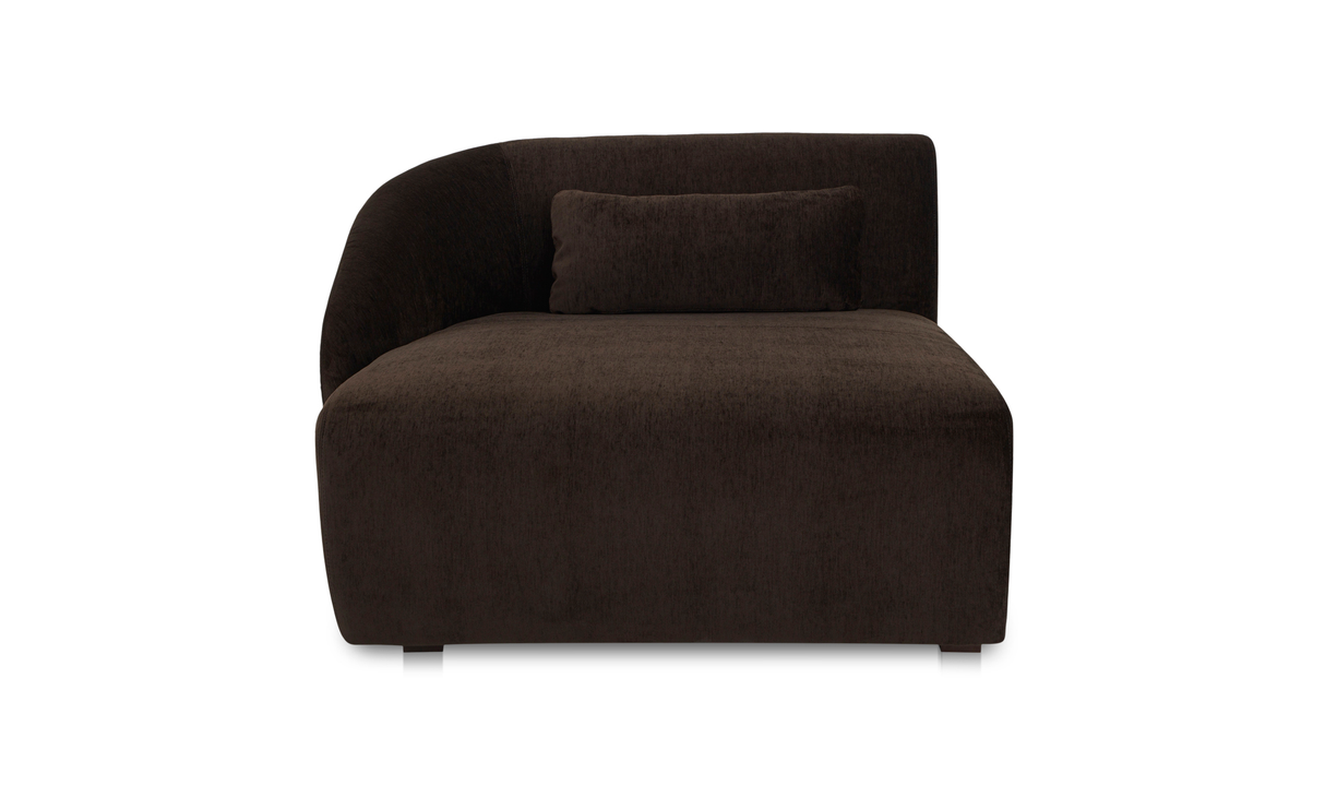Amelia Left Arm Facing Chaise - Espresso by Moe's Home at Eve Furniture