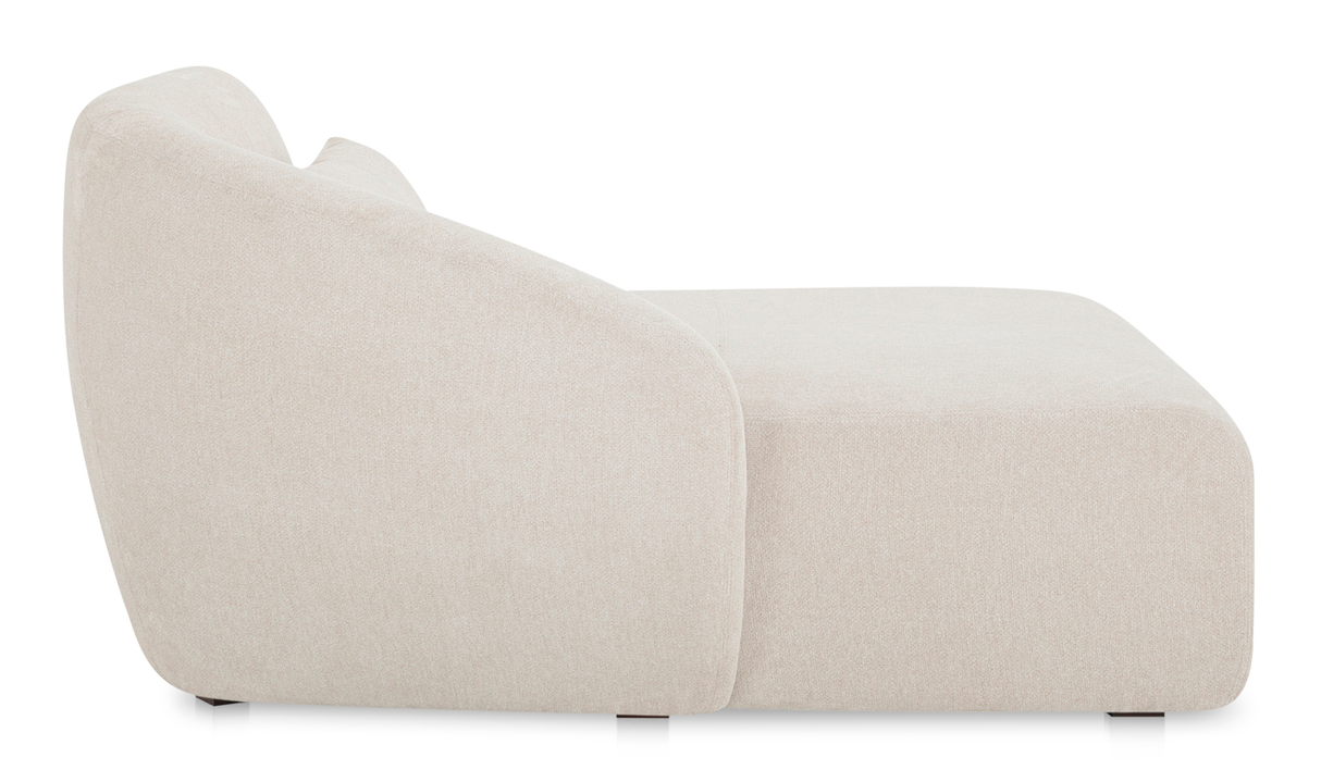 Amelia Left Arm Facing Chaise - Warm White by Moe's Home at Eve Furniture