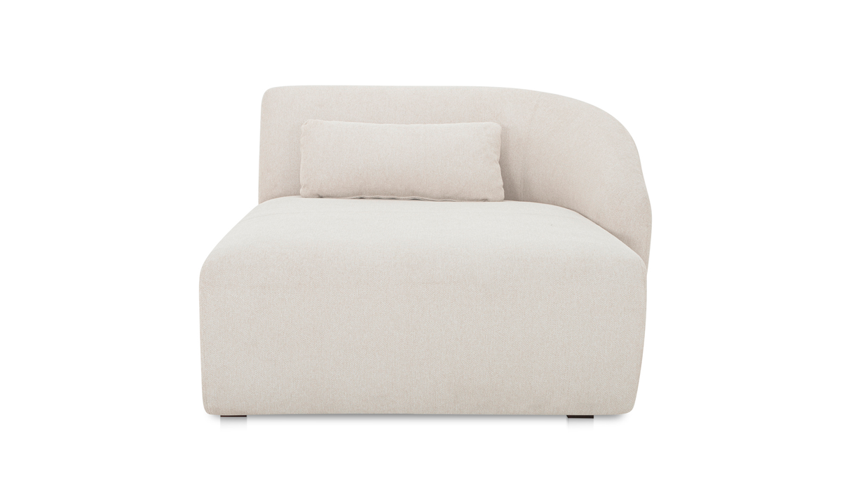 Amelia Right Arm Facing Chaise - Warm White by Moe's Home at Eve Furniture