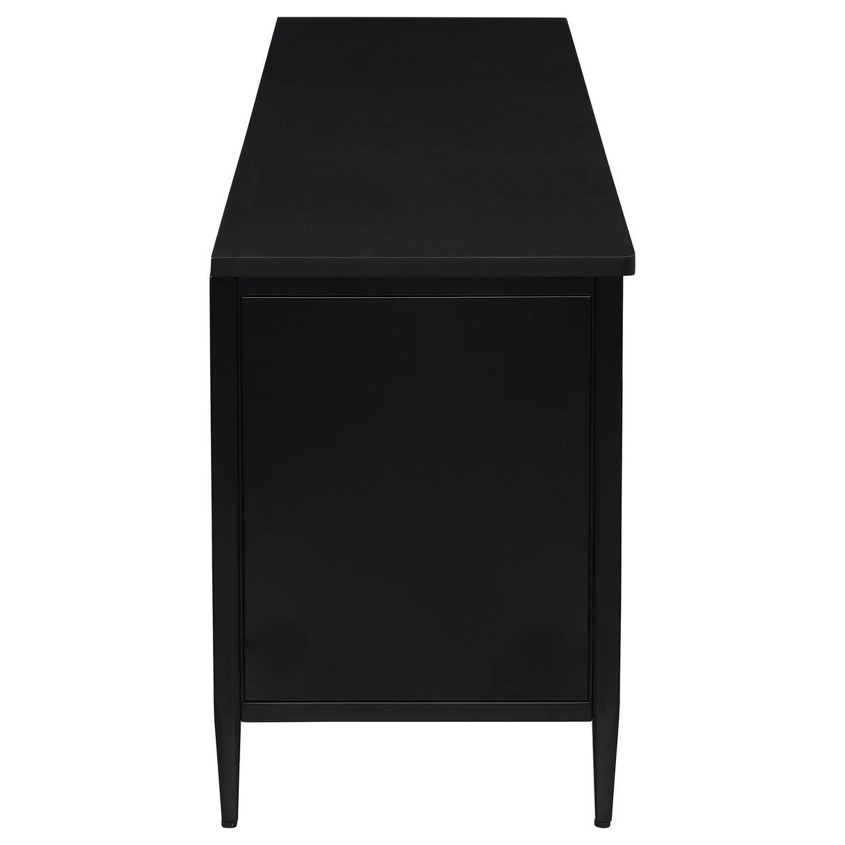Amherst Black 2-Door Metal TV Stand Media Console by Coaster at Eve Furniture