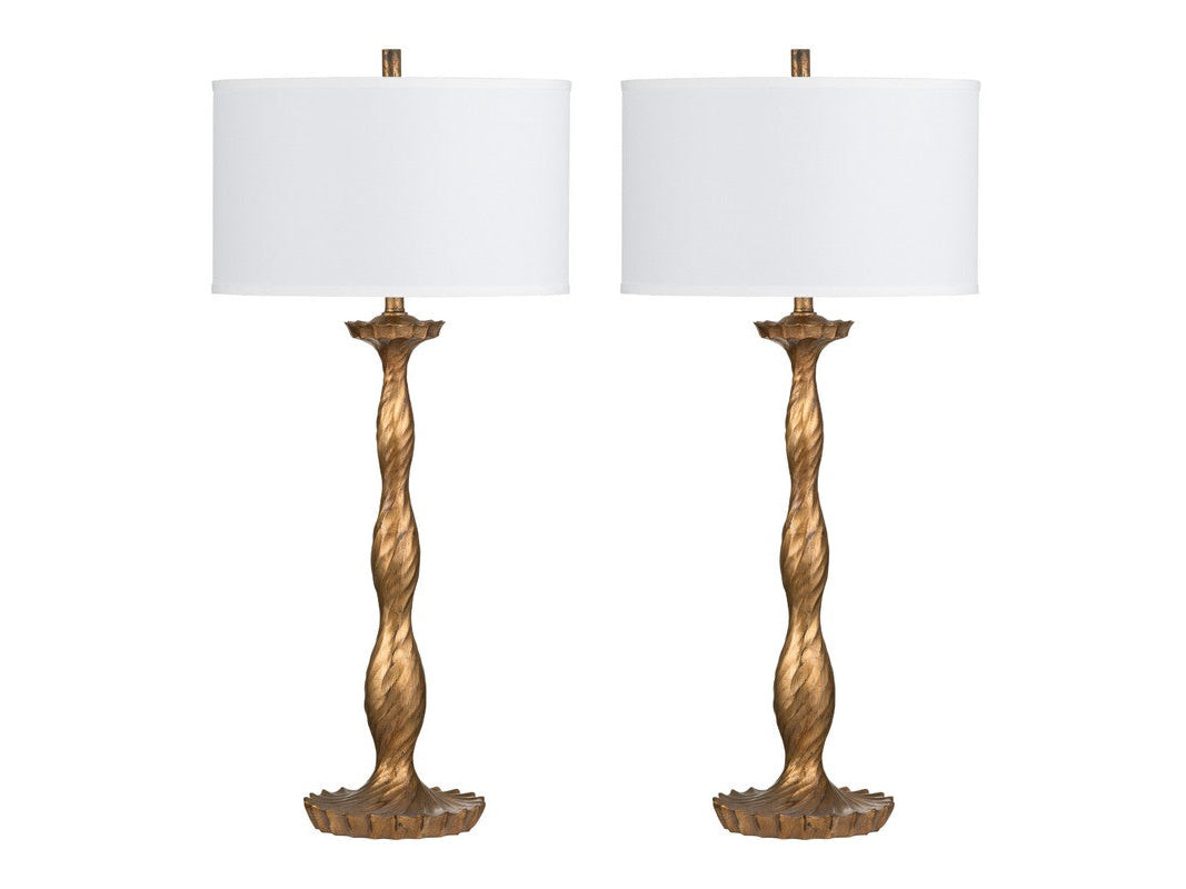 Amherst Brass Table Lamp (Set of 2) by Crestview at Eve Furniture