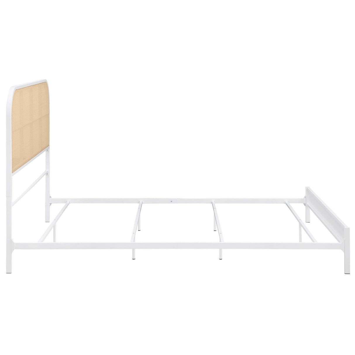 Amherst White Radio Weave Rattan Metal Queen Bed by Coaster at Eve Furniture