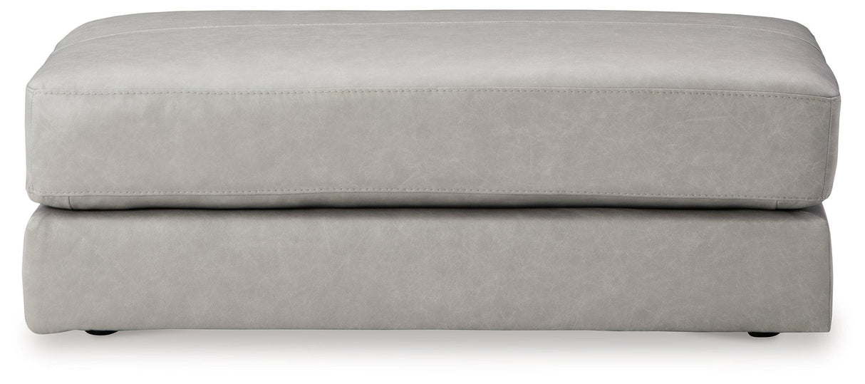 Amiata Glacier Oversized Accent Ottoman by Ashley at Eve Furniture