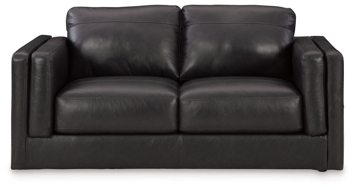 Amiata Onyx Loveseat by Ashley at Eve Furniture
