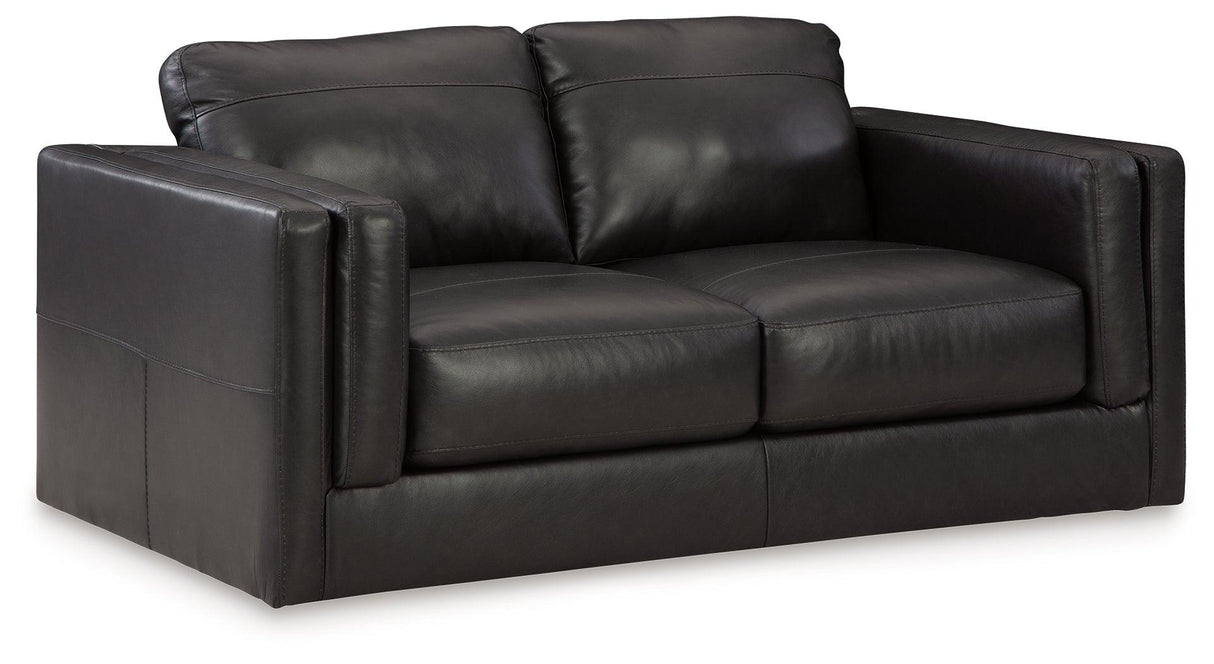 Amiata Onyx Loveseat by Ashley at Eve Furniture