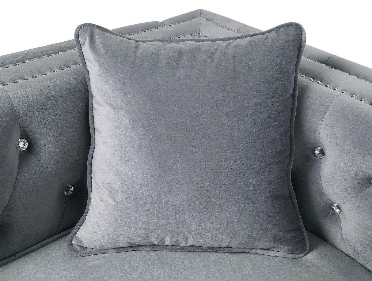 Amie Gray Sectional by Furniture of America at Eve Furniture