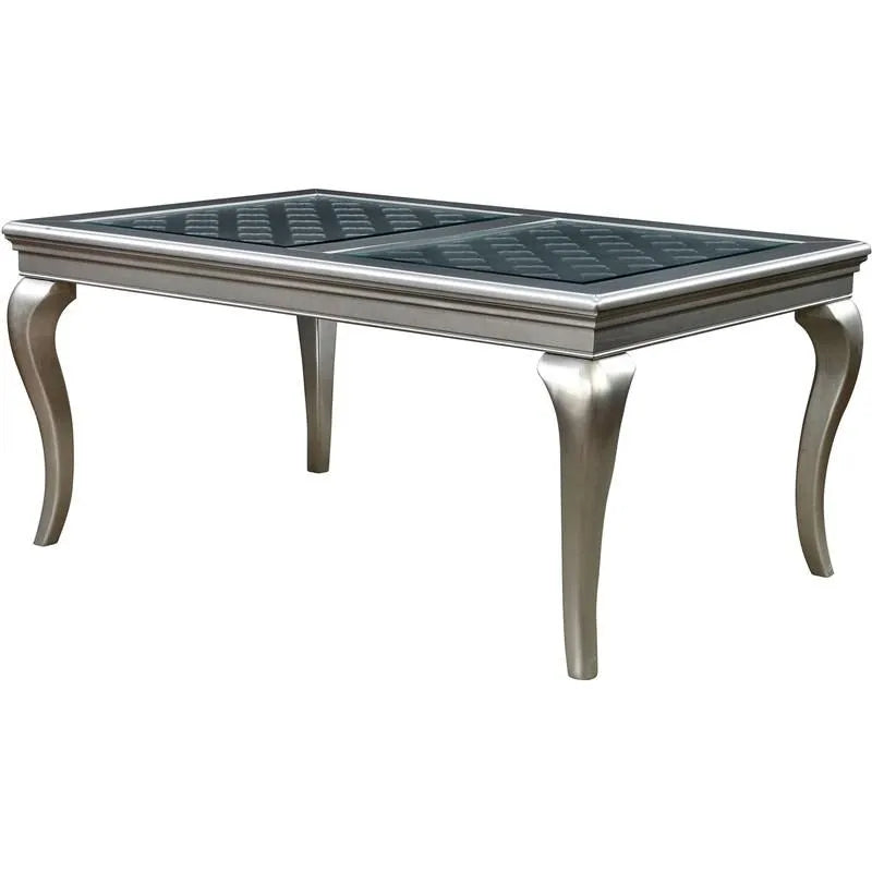 Amina Champagne Dining Table Only by Furniture of America at Eve Furniture