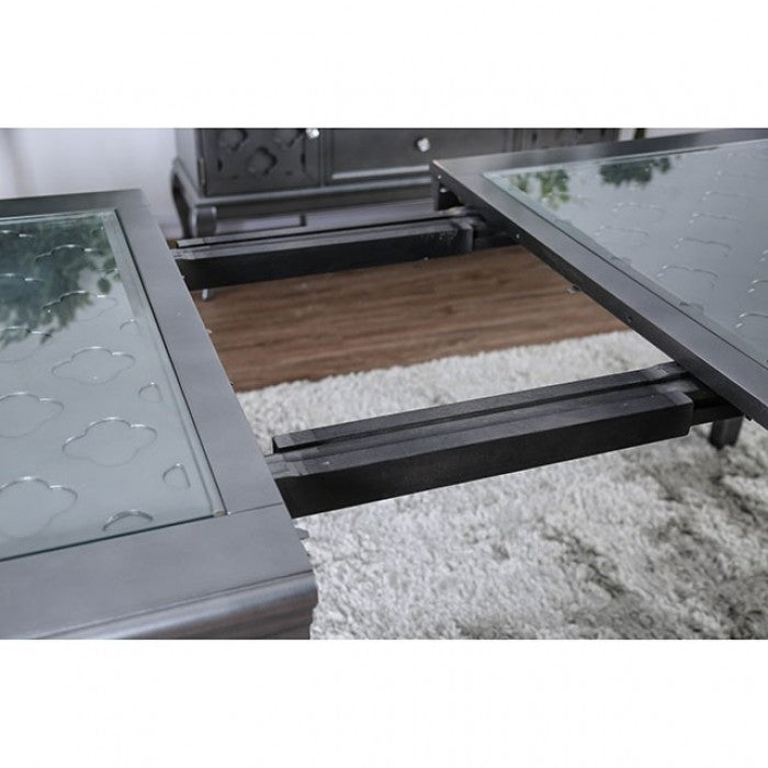 Amina Gray 9-Piece Dining Room Set by Furniture of America at Eve Furniture