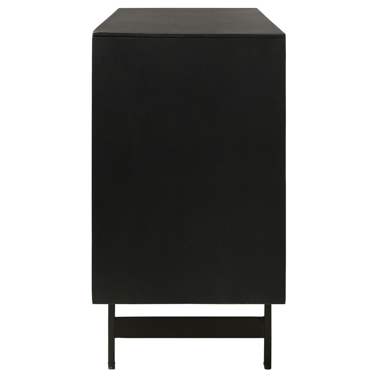 Aminah Natural and Black 3-Door Wooden Accent Cabinet by Coaster at Eve Furniture