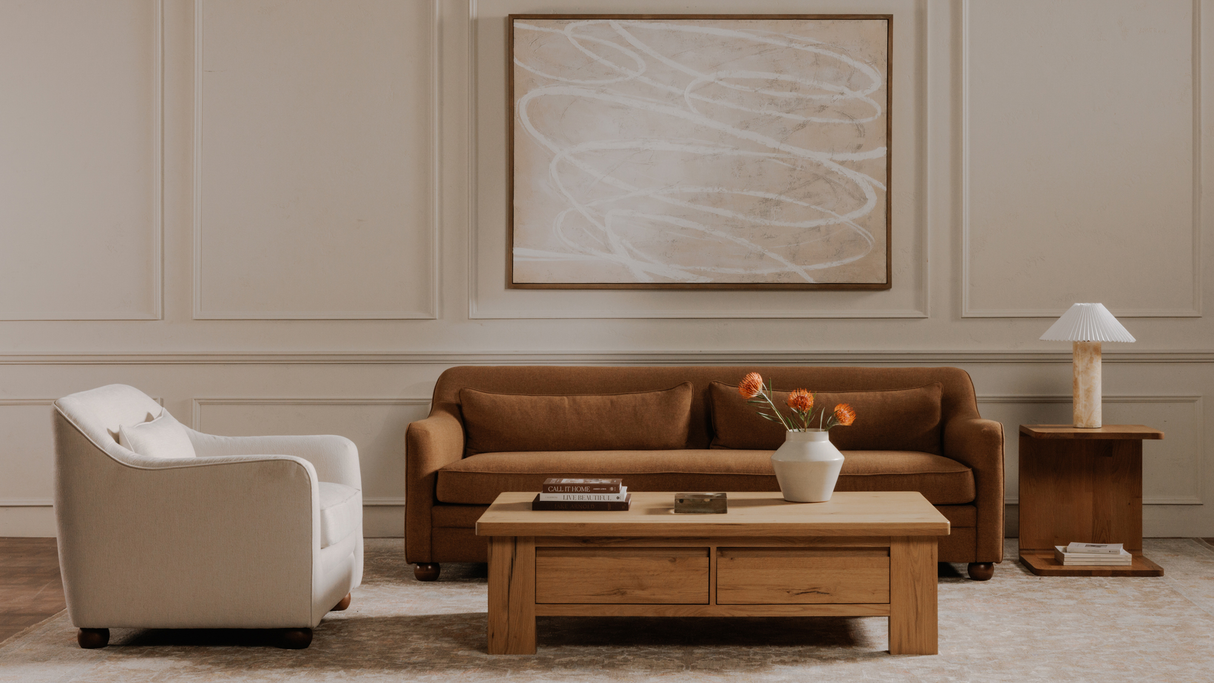 Amira Accent Chair Oat by Moe's Home at Eve Furniture