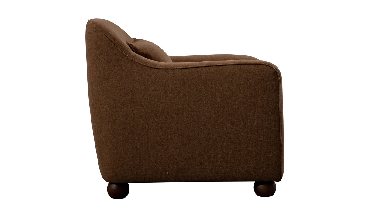 Amira Accent Chair Rust by Moe's Home at Eve Furniture