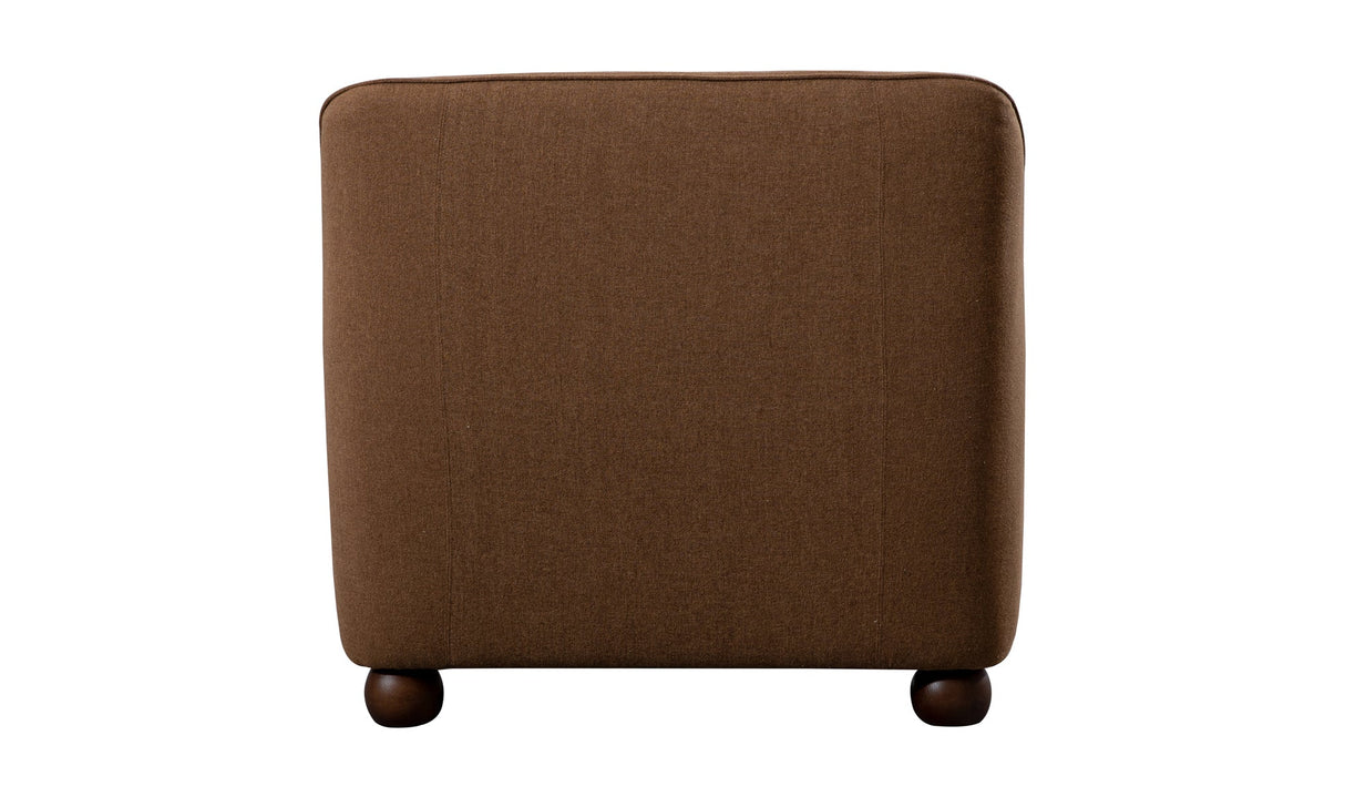 Amira Accent Chair Rust by Moe's Home at Eve Furniture