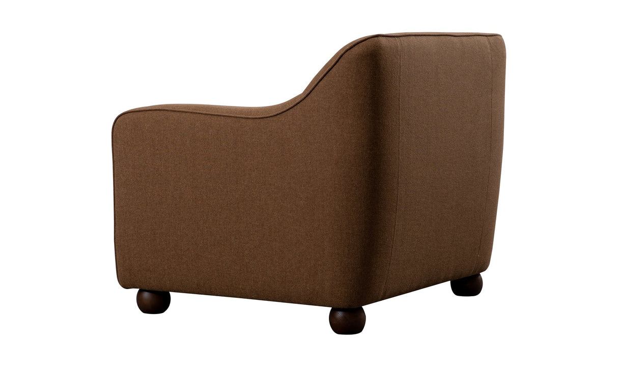 Amira Accent Chair Rust by Moe's Home at Eve Furniture