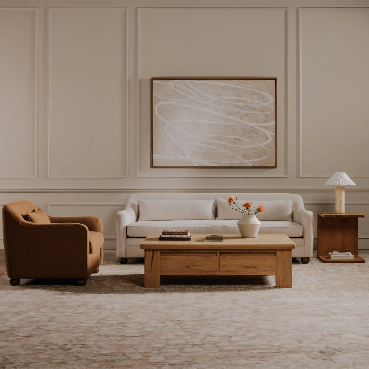 Amira Rust Accent Chair by Moe's Home at Eve Furniture