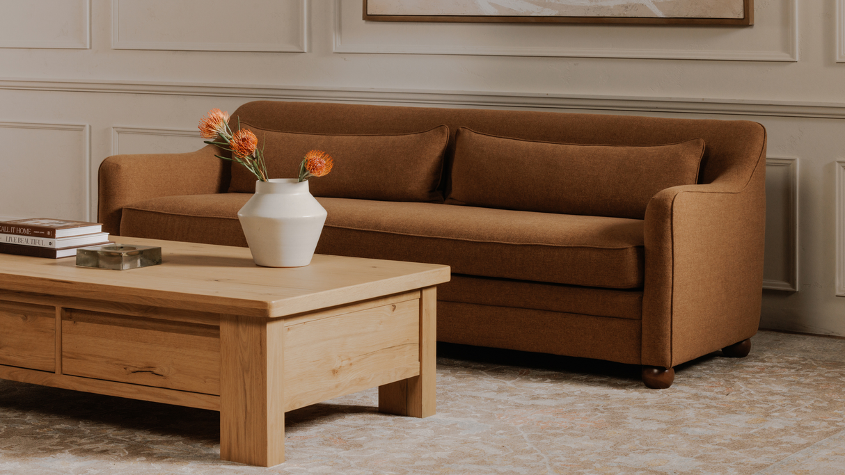 Amira Sofa Rust by Moe's Home at Eve Furniture