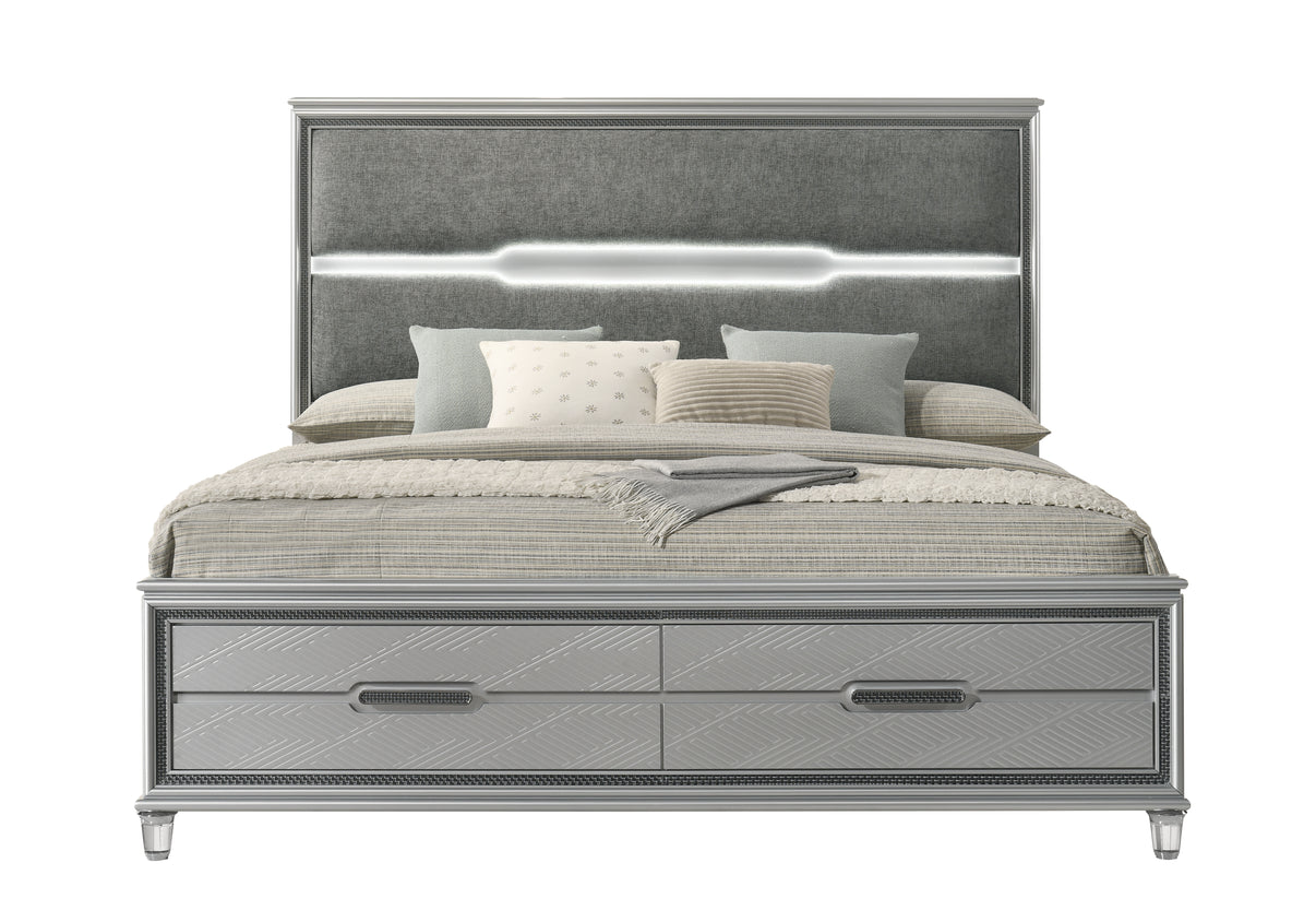 Amiri Grey Bedroom Set by New Era Innovations at Eve Furniture