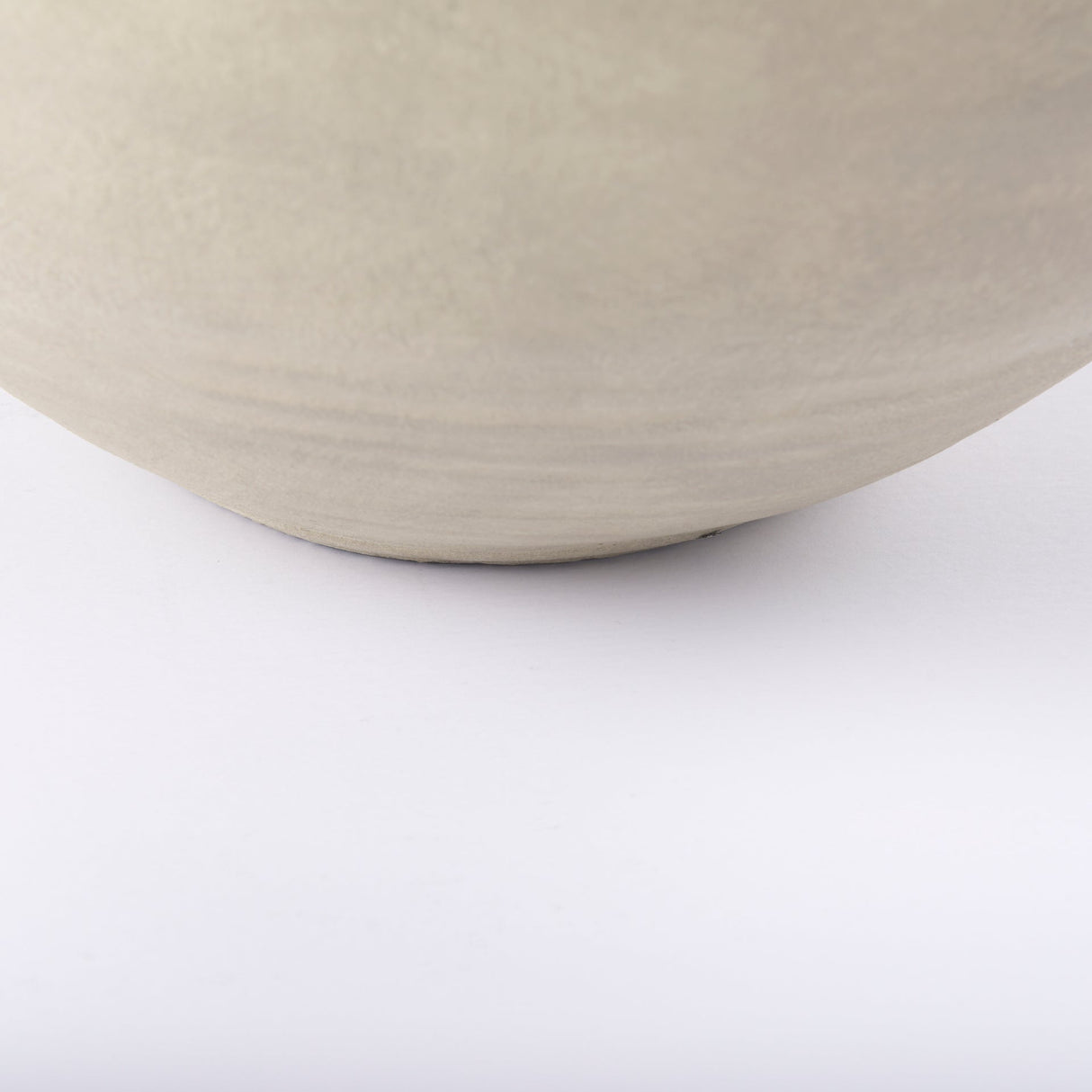 Amos White and Dark Beige Color Blocked Ceramic Floor Vase by Mercana at Eve Furniture