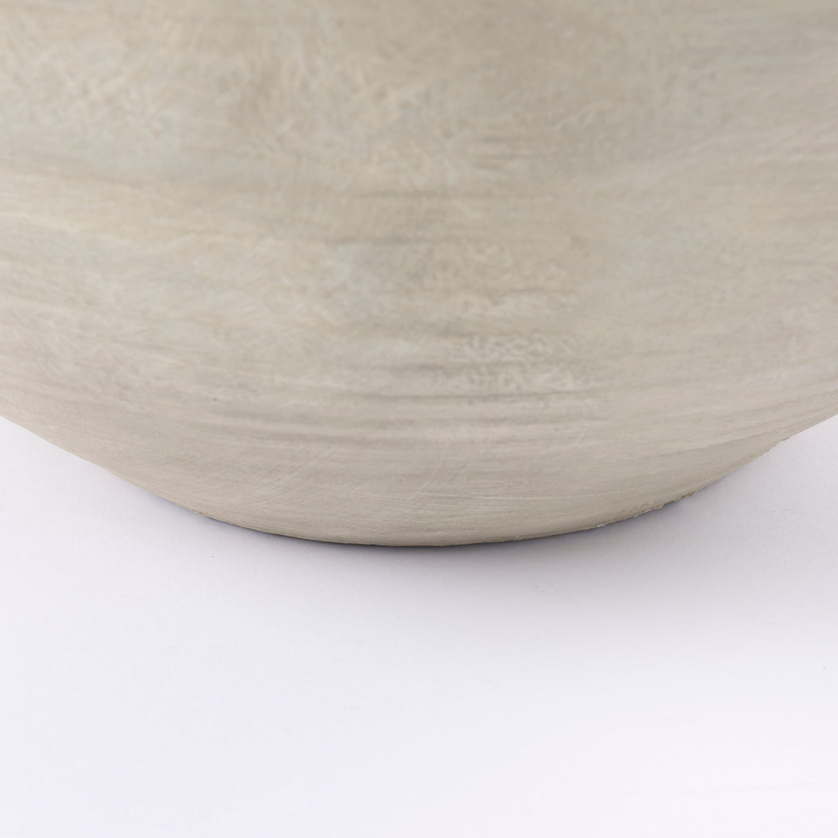 Amos White and Dark Beige Color Blocked Ceramic Floor Vase by Mercana at Eve Furniture