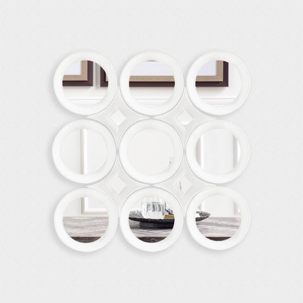 Amphion Star Whitewashed Wood Frame Mirror by Mercana at Eve Furniture