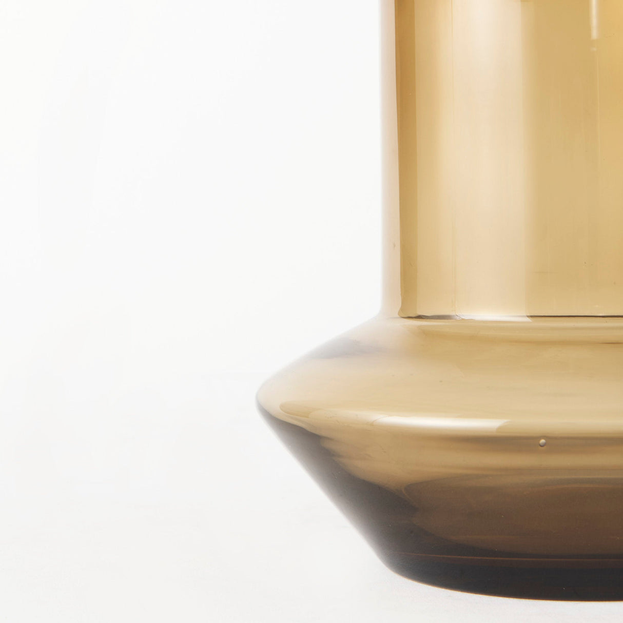 Amrita 8.3L x 8.3W x 9.7H Golden Brown Glass Vase by Mercana at Eve Furniture