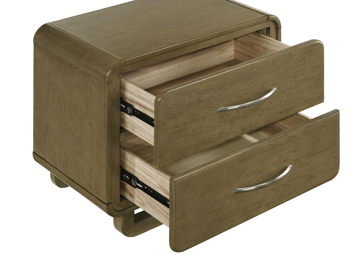Amsbury Nutmeg 2-Drawer Nightstand by Coaster at Eve Furniture