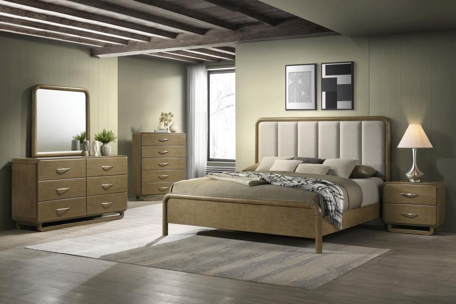 Amsbury Nutmeg 5-piece Queen Bedroom Set by Coaster at Eve Furniture