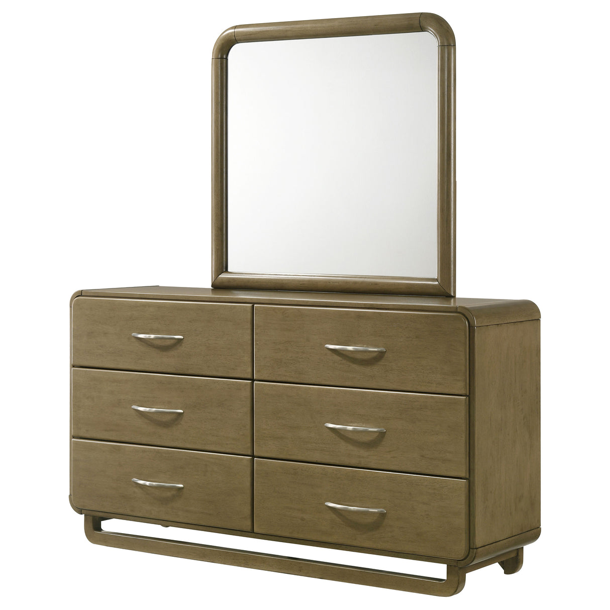 Amsbury Nutmeg 6-drawer Dresser and Mirror by Coaster at Eve Furniture