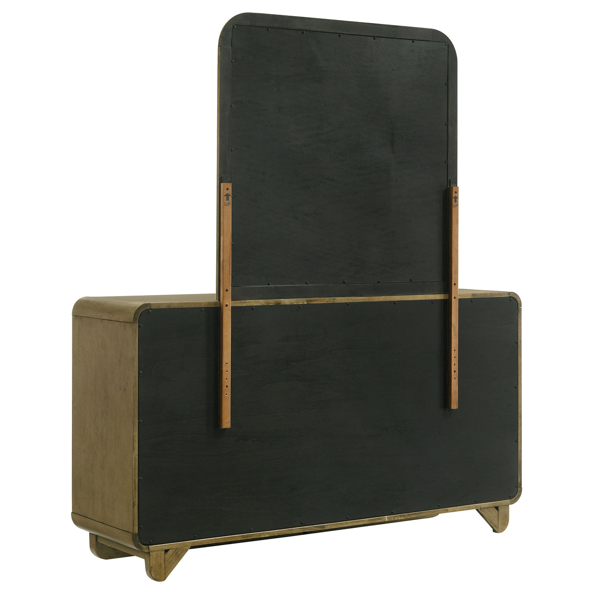Amsbury Nutmeg 6-drawer Dresser and Mirror by Coaster at Eve Furniture