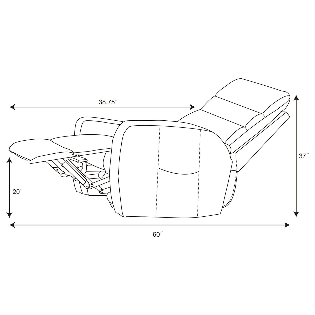Amsdell Black Power Lift Recliner by Coaster at Eve Furniture