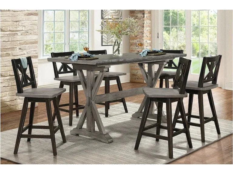 Amsonia Gray Counter Height Table by Homelegance at Eve Furniture
