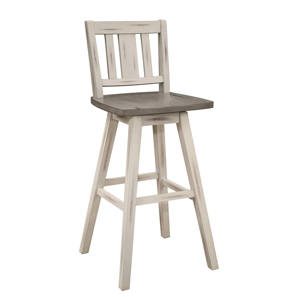 Amsonia White Swivel Pub Counter Height Chairs, Set of 2 by Homelegance at Eve Furniture