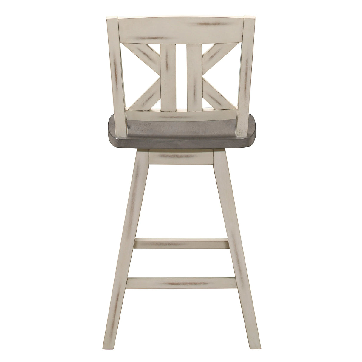Amsonia White Swivel Pub Counter Height Chairs, Set of 2 by Homelegance at Eve Furniture