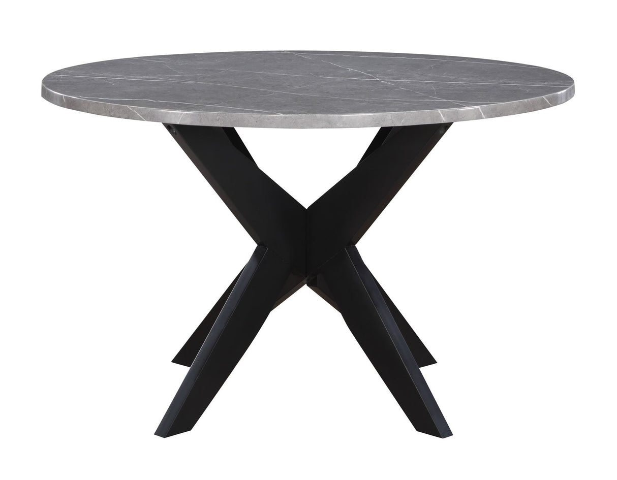 Amy Black/Gray Round Dining Room Set by Steve Silver at Eve Furniture