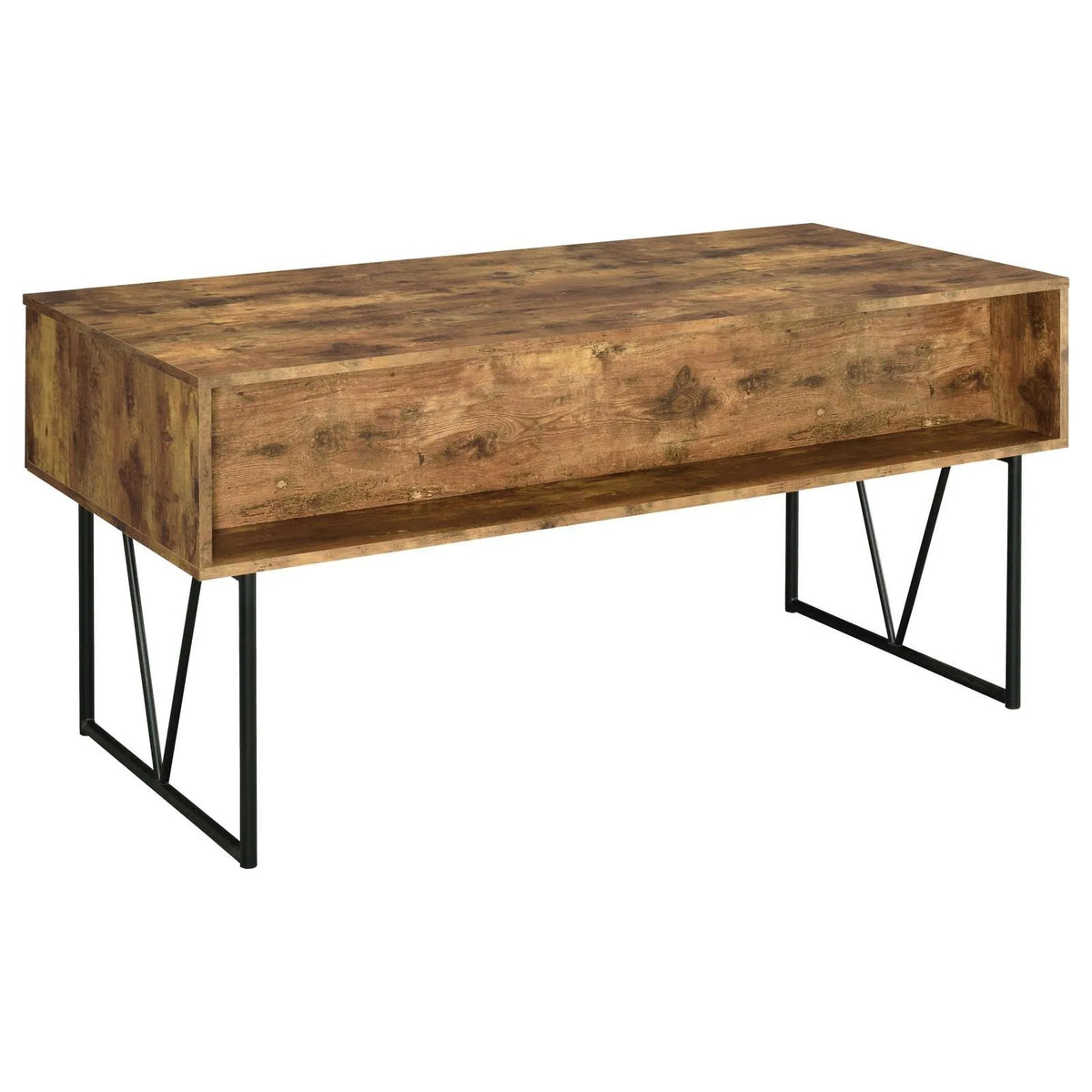 Analiese Antique Nutmeg 4-Drawer Writing Desk by Coaster at Eve Furniture