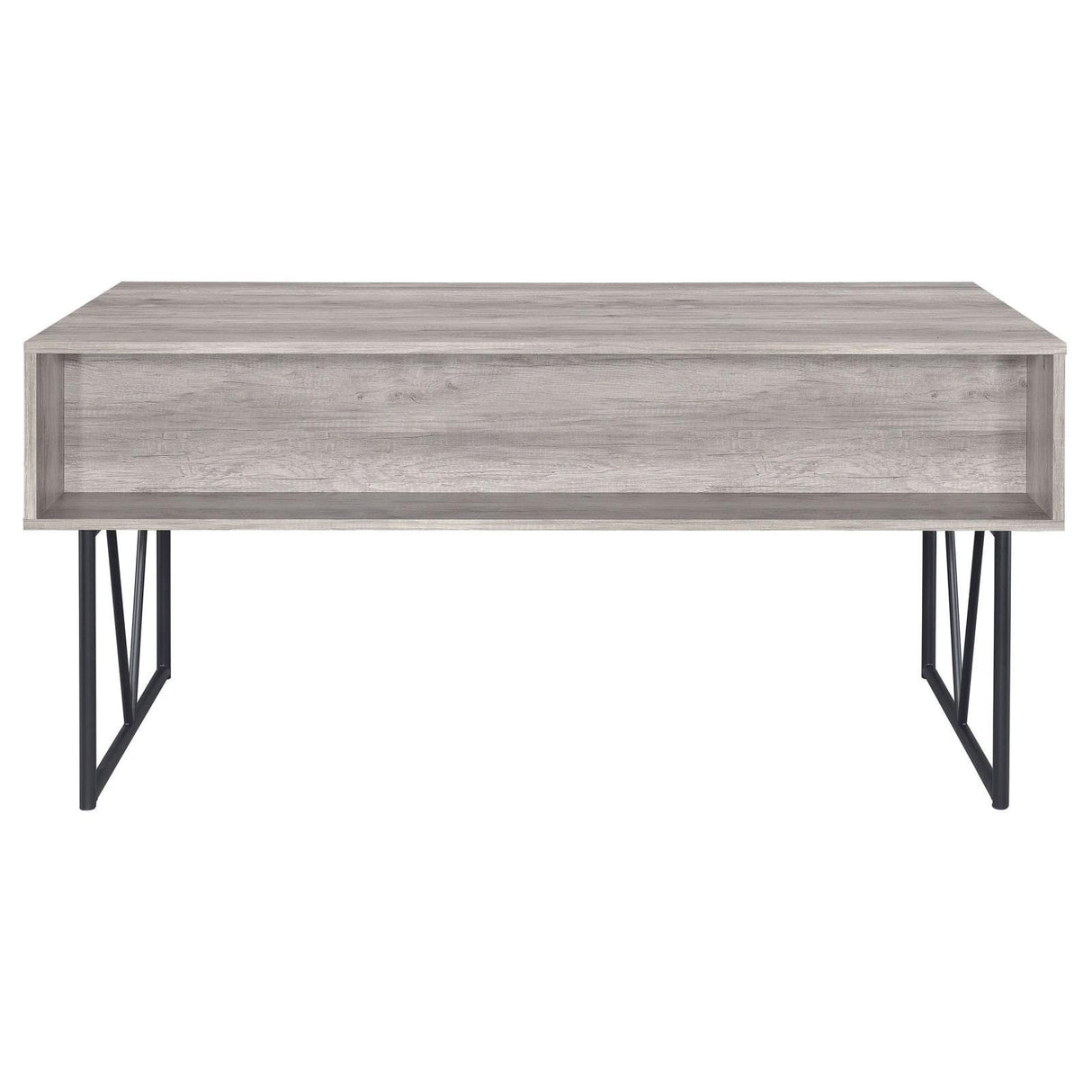 Analiese Gray Driftwood 4-Drawer Writing Desk by Coaster at Eve Furniture
