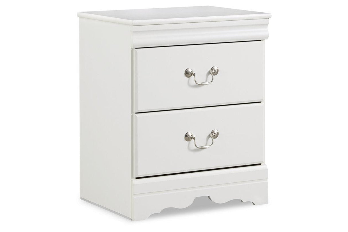 Anarasia White Nightstand by Ashley at Eve Furniture