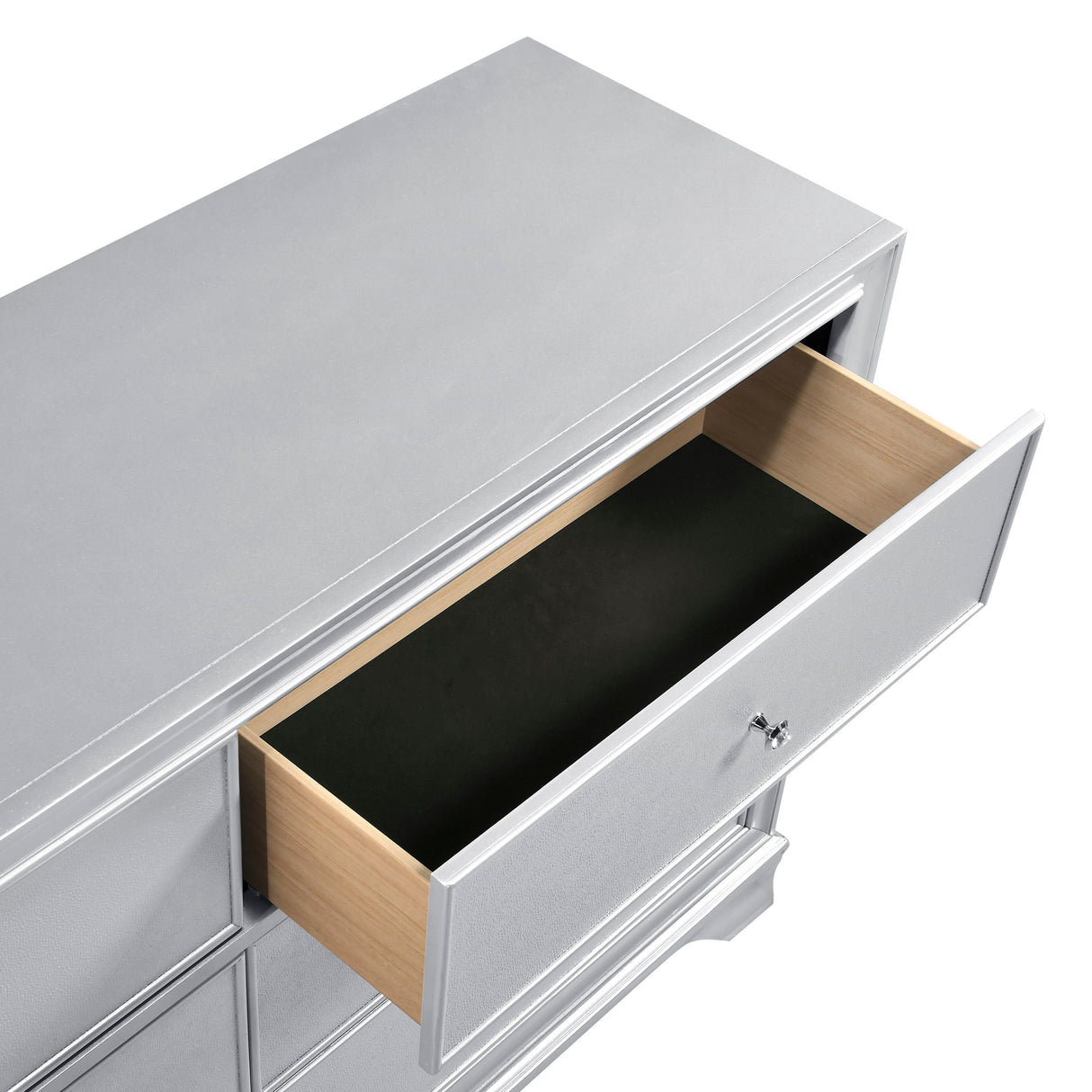 Anatole Metallic Silver Dresser by Homelegance at Eve Furniture