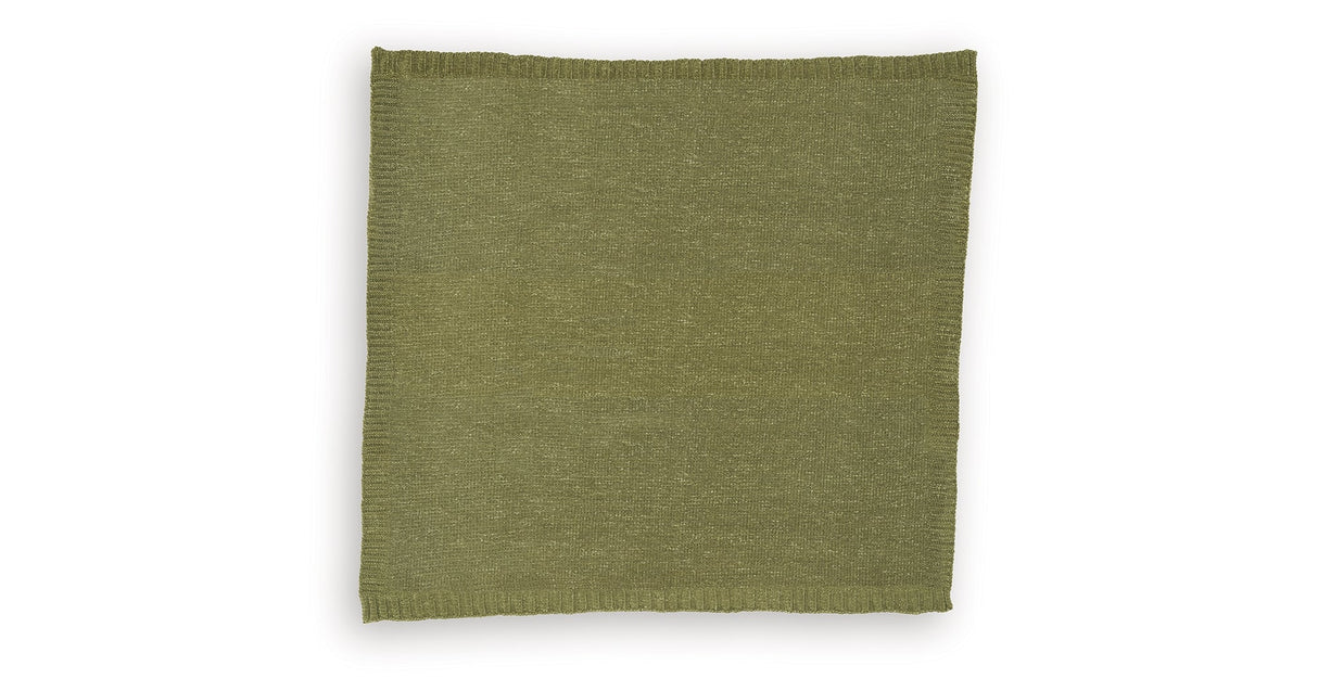 Anawood Olive Green Throw (Set of 3) by Ashley at Eve Furniture