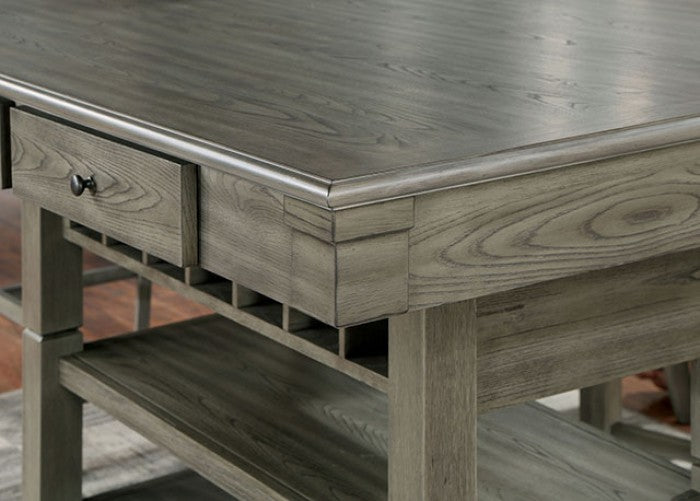 Anaya Gray 7-Piece Counter Height Table Set by Furniture of America at Eve Furniture