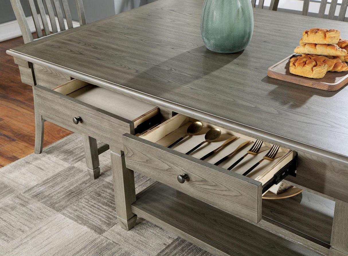 Anaya Gray Counter Ht. Table by Furniture of America at Eve Furniture