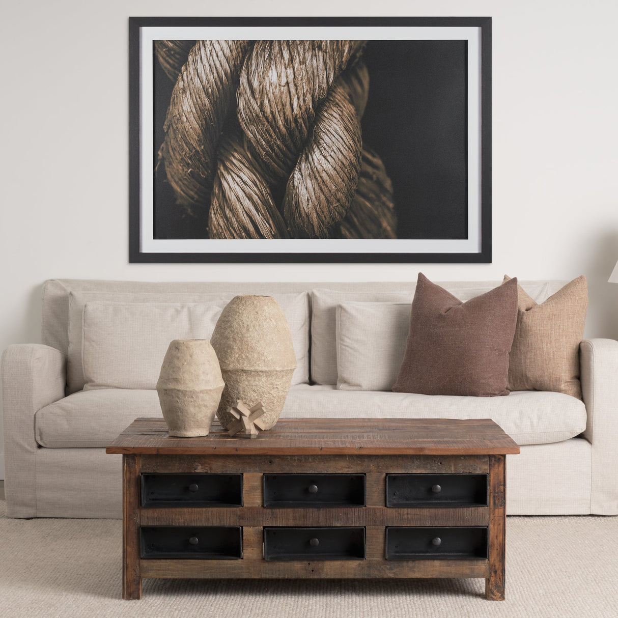 Anchored by Melissa McClain a Hand Embellished Framed Photo Art Print Matted under Glass by Mercana at Eve Furniture