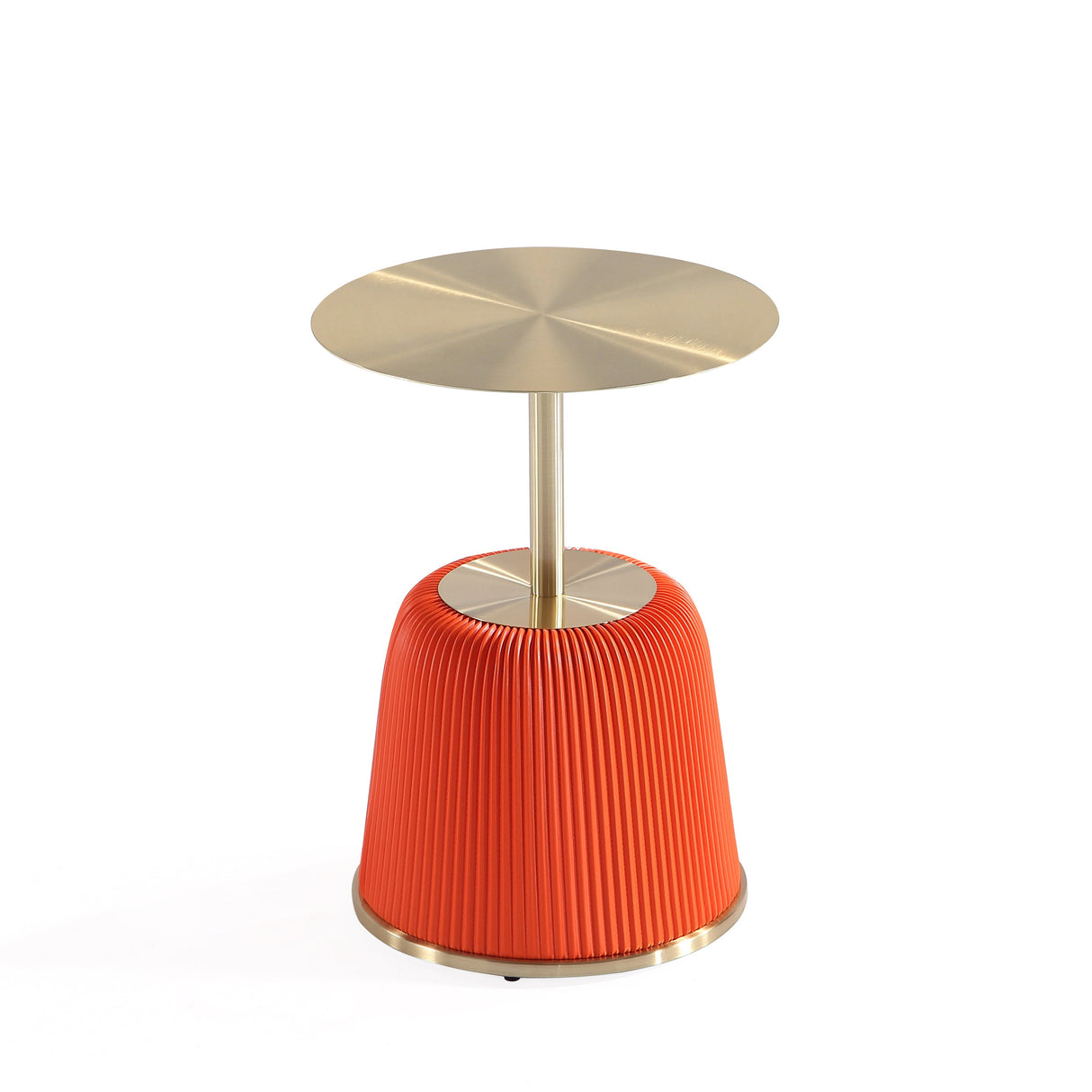 Anderson End Table 1.0 and End Table 2.0 in Orange (set of 2) by Manhattan Comfort at Eve Furniture