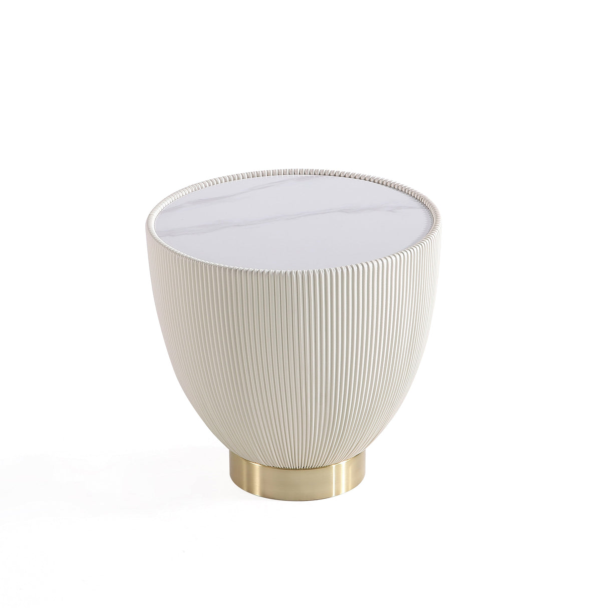 Anderson End Table 2.0 in Cream (Set of 2) by Manhattan Comfort at Eve Furniture