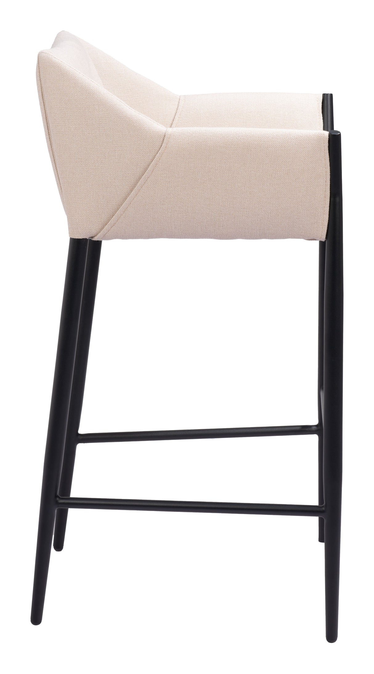 Andover Beige Barstool by Zuomod at Eve Furniture