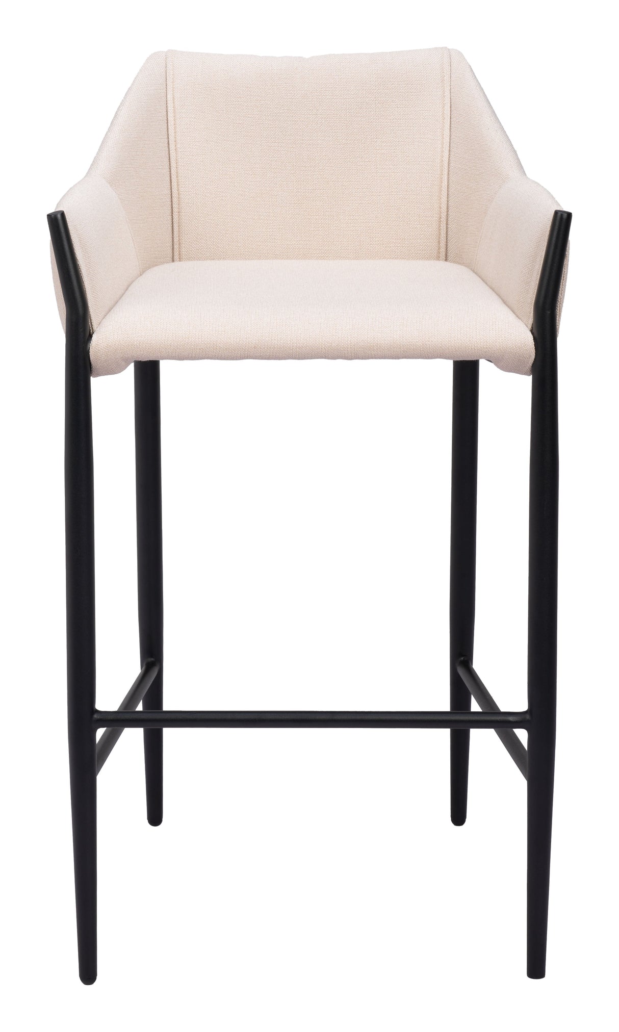 Andover Beige Barstool by Zuomod at Eve Furniture