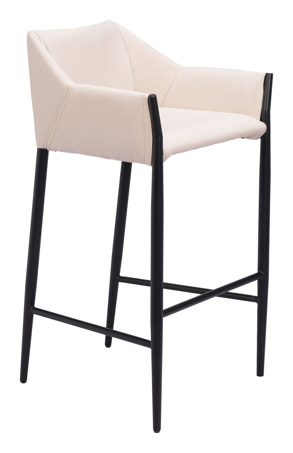 Andover Beige Barstool by Zuomod at Eve Furniture