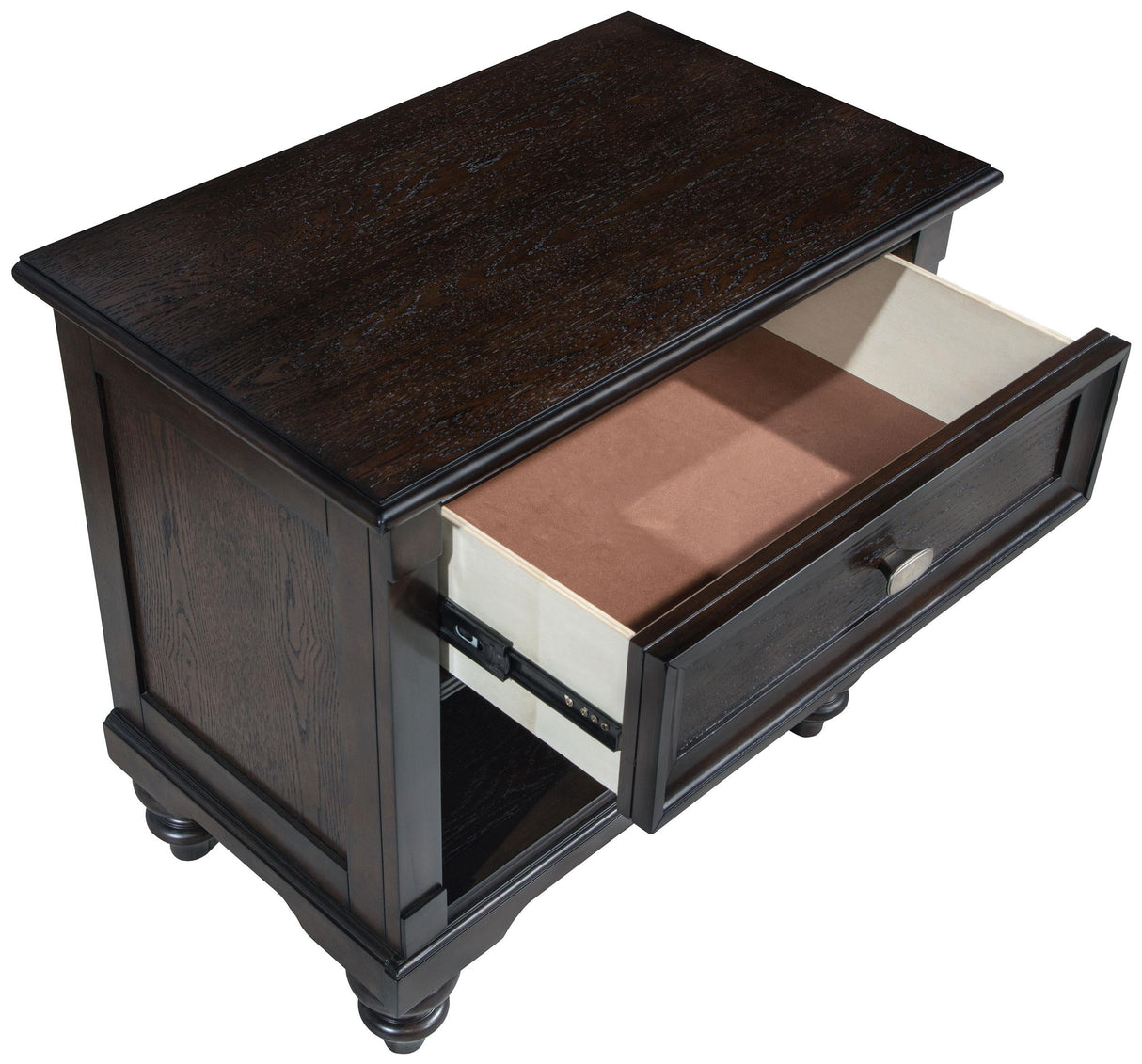 Andover Dark Oak 1-Drawer Nightstand by Coaster at Eve Furniture