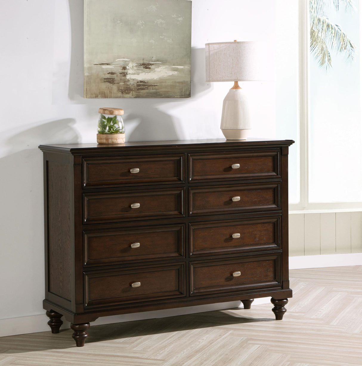Andover Dark Oak 8-Drawer Dresser by Coaster at Eve Furniture