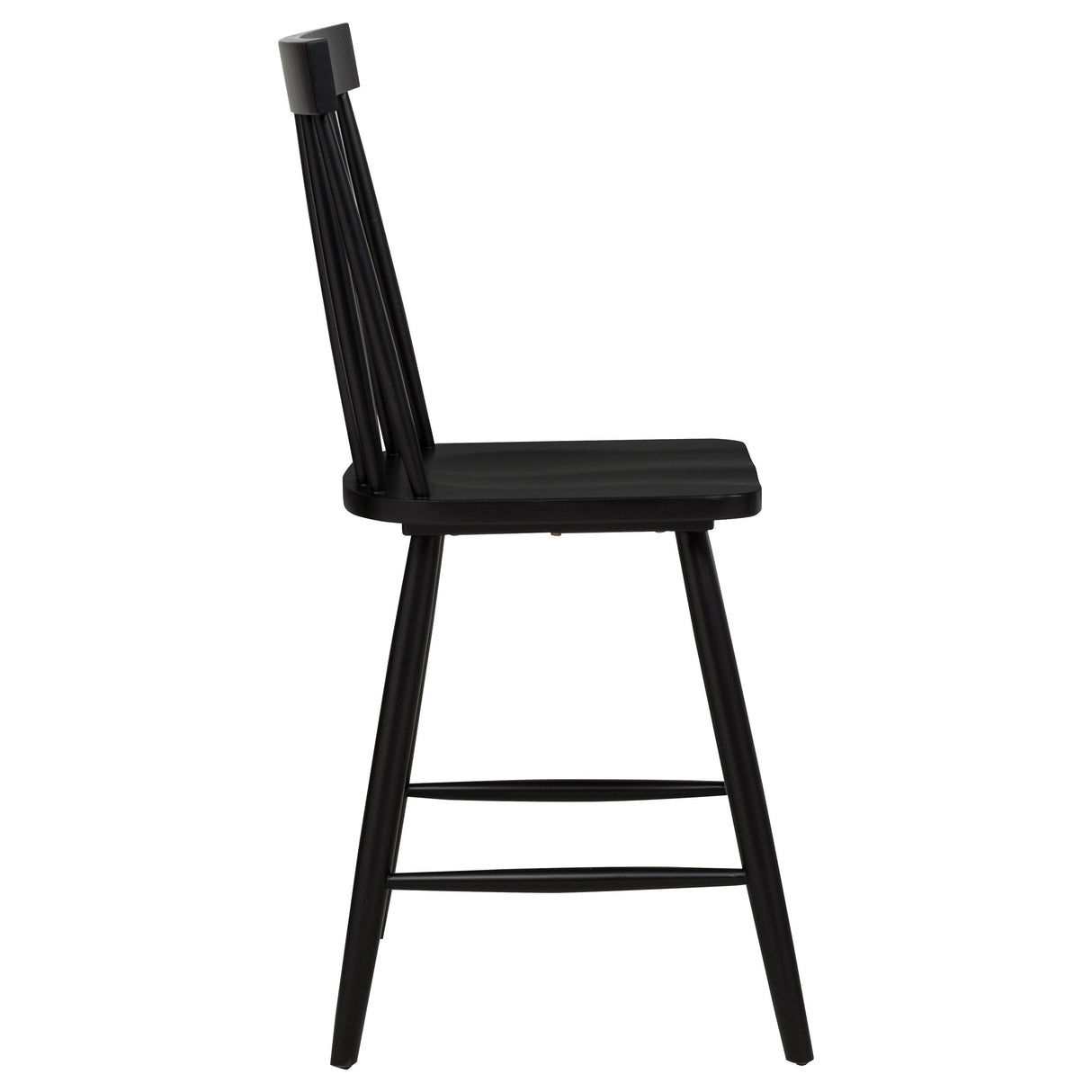Andrews Black Windsor Counter Height Dining Side Chair (Set of 2) by Coaster at Eve Furniture